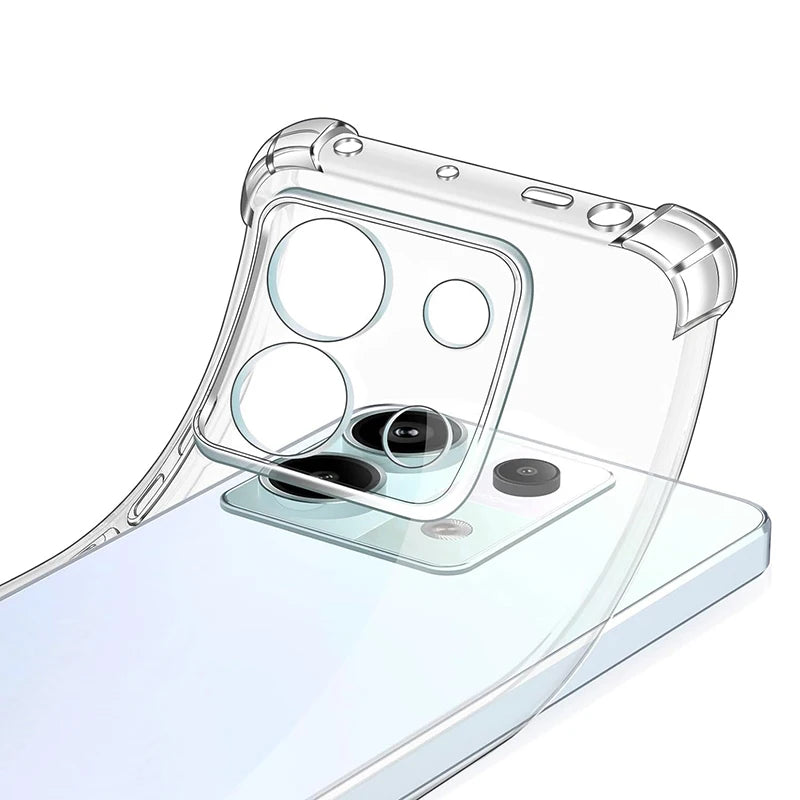 Shockproof Silicone Case for Xiaomi Redmi Note 13 12 12S 12T 11 11T 11S 10 10S Pro plus Pro+ 4G 5G Clear Soft Ultra Thin Shell